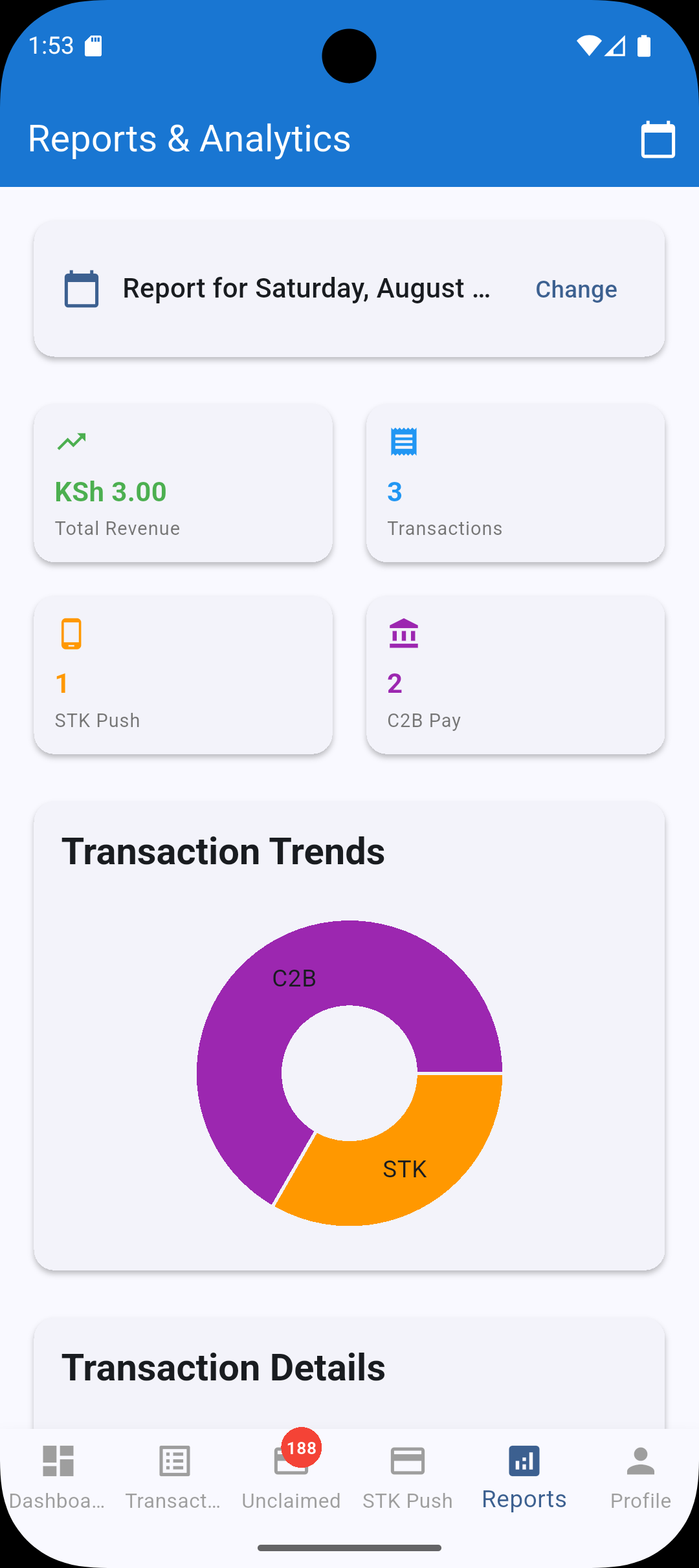 CodeConfirm Mobile App User Report Screenshot